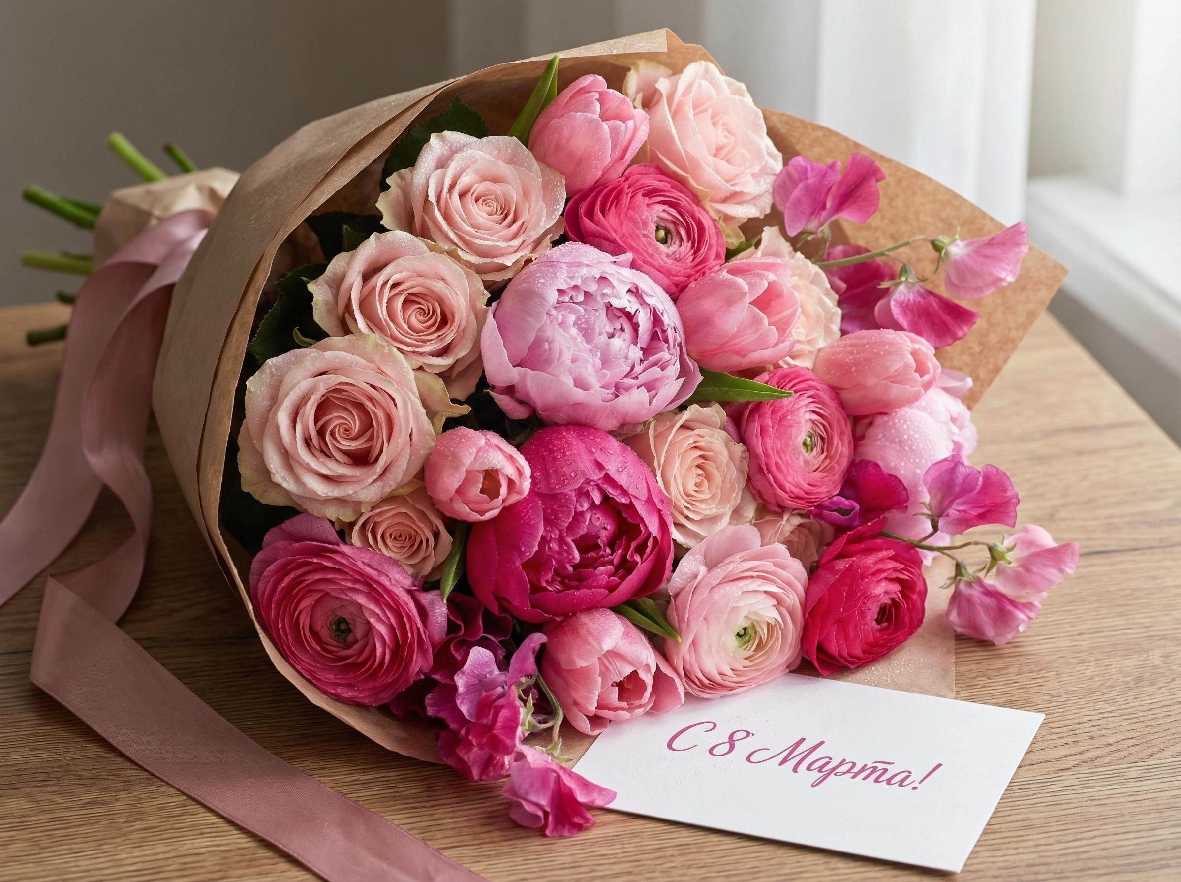 Праздничное фото к 8 Марта