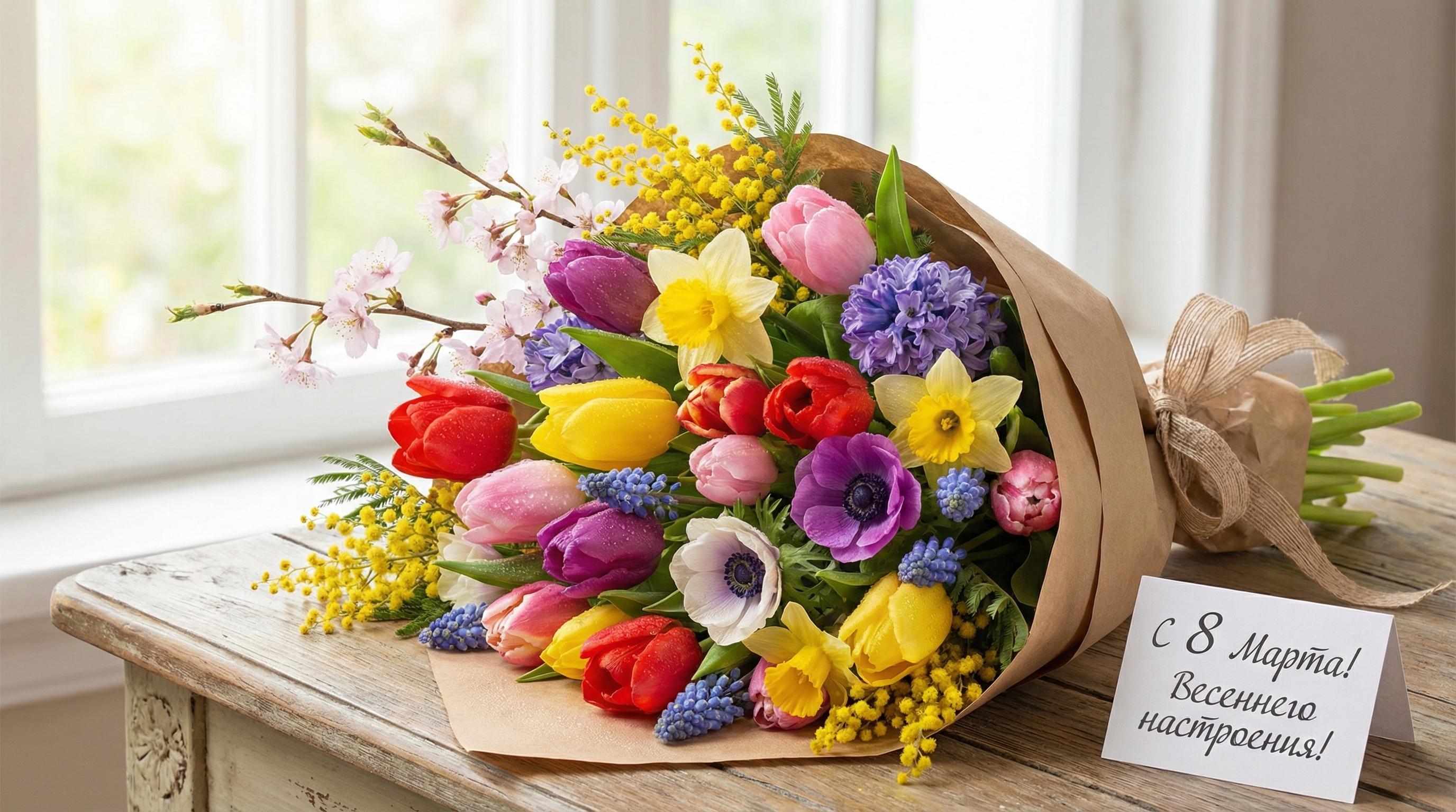 Фон открытки с цветами